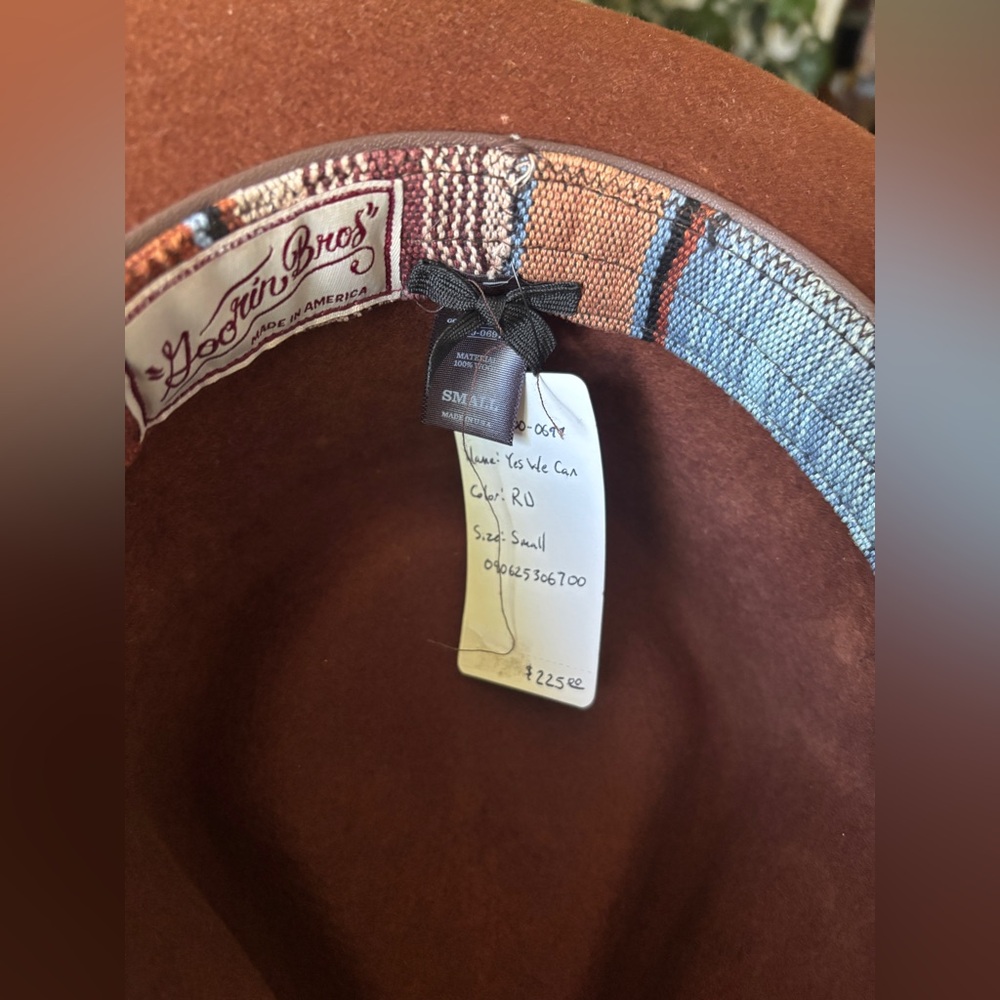 Goorin Bros ‘Yes We Can’ Brown Fedora Hat - Picture 6 of 13